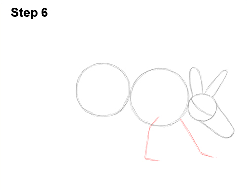 How to Draw an Aardvark Anteater Walking 6
