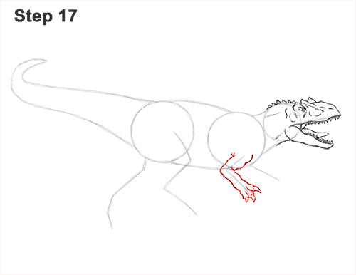 Draw Allosaurus Dinosaur Running 17 How to Draw Allosaurus Dinosaur Running Mouth Teeth 17