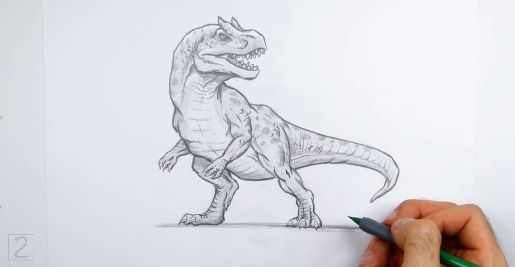 Add a Pattern and Outlines Add Patterns to Allosaurus Skin