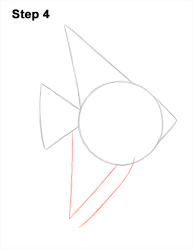 How to Draw an Altum Angelfish Blue Zebra Fish 4