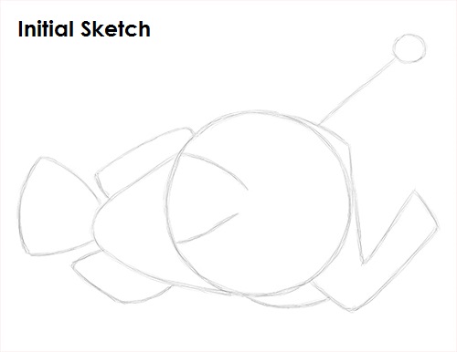 Anglerfish Drawing Sketch Draw Anglerfish Sketch