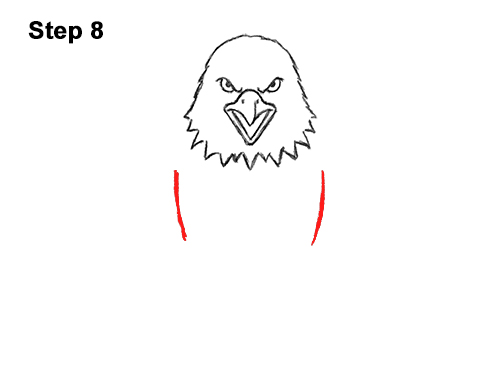 Draw a Bald Eagle 8 How to Draw Angry Cartoon Bald Eagle Flying Wings Talons 8