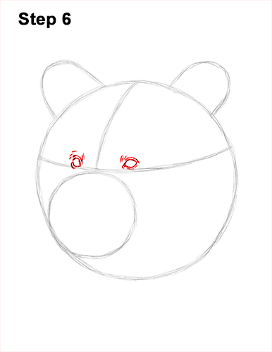 How to Draw a Grizzly Brown Bear Head Portrait 6