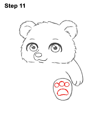 Draw a Cartoon Teddy Bear Sitting 11 How to Draw a Cute Little Mini Chibi Cartoon Brown Bear Cub 11