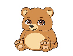 How to Draw a Cute Cartoon Bear Cub
