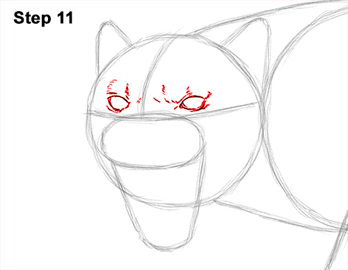 Draw a Black Panther Roaring 11 How to Draw an Angry Black Panther Roaring 11