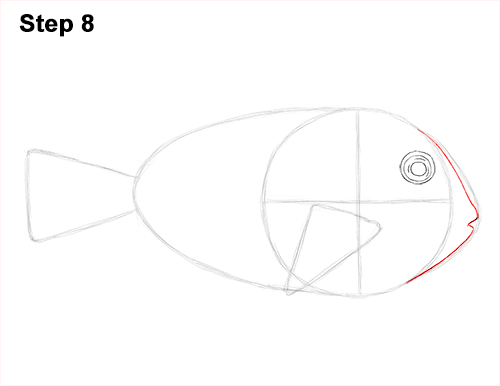 Draw Regal Blue Tang Fish 8