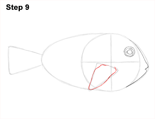 Draw Regal Blue Tang Fish 9