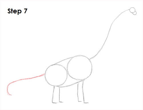 Draw Brachiosaurus 7