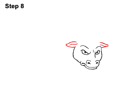 Draw Angry Cartoon Bull 8 Draw Angry Mean Big Charging Cartoon Bull 8