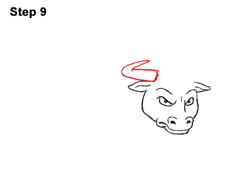Draw Angry Cartoon Bull 9 Draw Angry Mean Big Charging Cartoon Bull 9