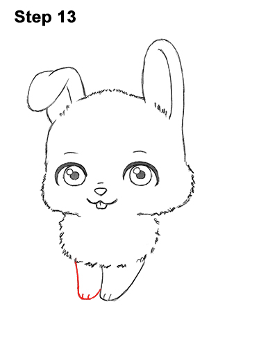 Draw Cartoon Bunny Rabbit 13 Draw Cute Cartoon Bunny Rabbit Chibi Little Mini 13