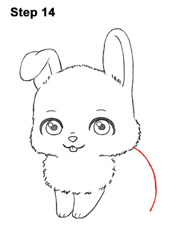 Draw Cartoon Bunny Rabbit 14 Draw Cute Cartoon Bunny Rabbit Chibi Little Mini 14