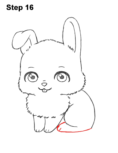 Draw Cartoon Bunny Rabbit 16 Draw Cute Cartoon Bunny Rabbit Chibi Little Mini 16