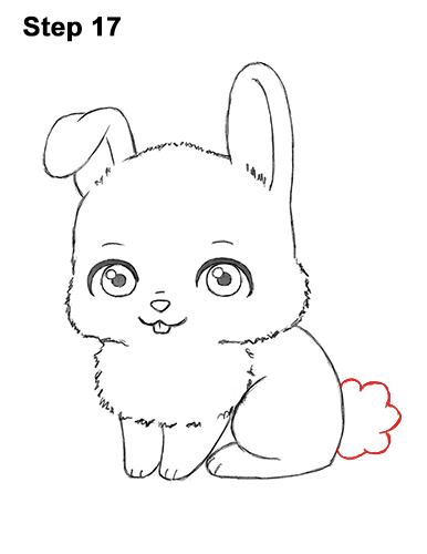 Draw Cartoon Bunny Rabbit 17 Draw Cute Cartoon Bunny Rabbit Chibi Little Mini 17