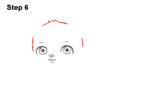 Cartoon Cat 6 Draw White Cartoon Cat Kitten Kitty 6