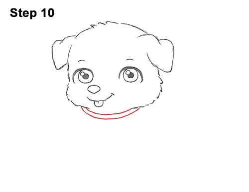 Draw Cartoon Puppy Dog Retriever 10