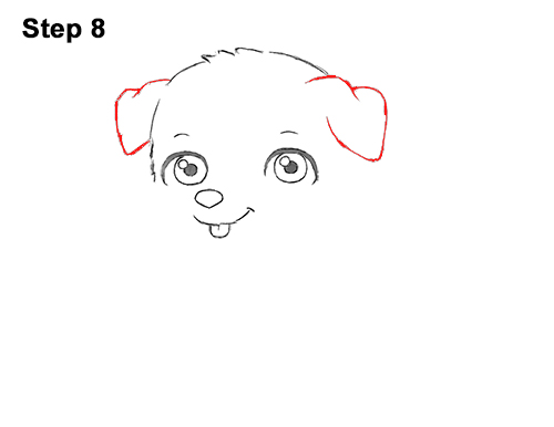 Draw Cartoon Puppy Dog Retriever 8