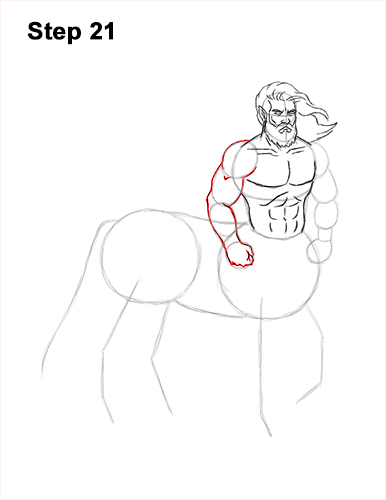 How to Draw a Centaur Horse Human Mythology 21