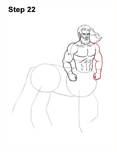 How to Draw a Centaur Horse Human Mythology 22