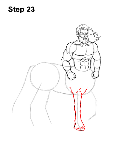 How to Draw a Centaur Horse Human Mythology 23