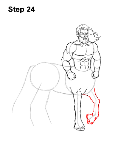 How to Draw a Centaur Horse Human Mythology 24