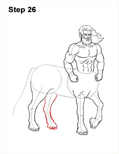 How to Draw a Centaur Horse Human Mythology 26