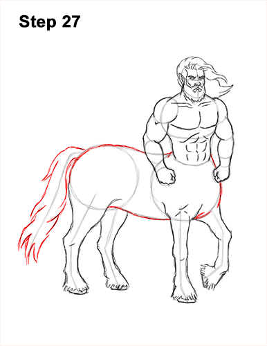 How to Draw a Centaur Horse Human Mythology 27