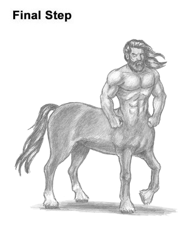 How to Draw a Centaur Horse Human Mythology