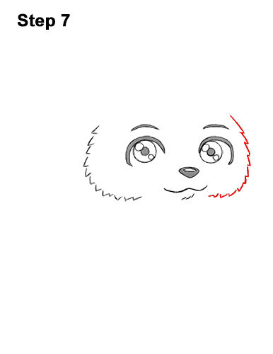 How to Draw a Cute Cartoon Cheetah Chibi Kawaii 7