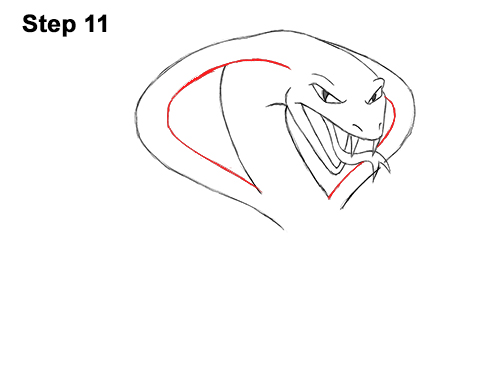 Draw Cartoon Cobra Snake 11 Draw Cartoon Mean Angry Cobra Snake 11