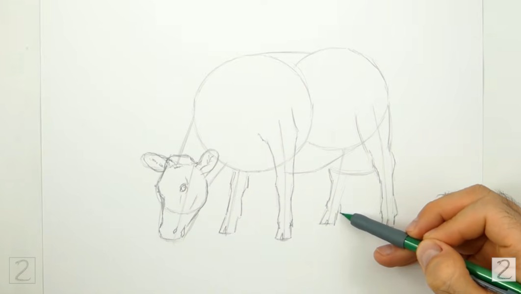Draw Cow Legs and Feet How to Draw a Cow Legs and Feet
