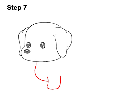 Draw a Cute Cartoon Dachshund Dog 7 How to Draw a Cute Cartoon Dachshund Wiener Puppy Dog Chibi Kawaii 7