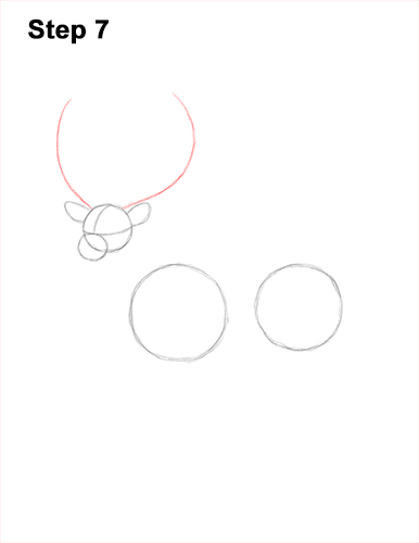 How to Draw a Red Deer Buck Stag Antlers 7