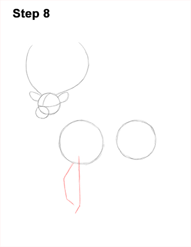 How to Draw a Red Deer Buck Stag Antlers 8