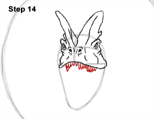 Dilophosaurus Dinosaur Drawing 14 Draw Dinosaur Dilophosaurus 14