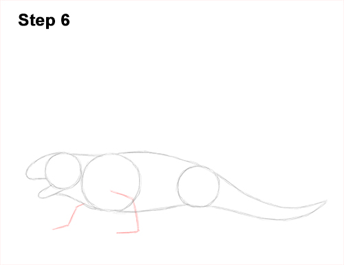 Draw a Dimetrodon 6 How to Draw a Dimetrodon Dinosaur Sail Spine 6