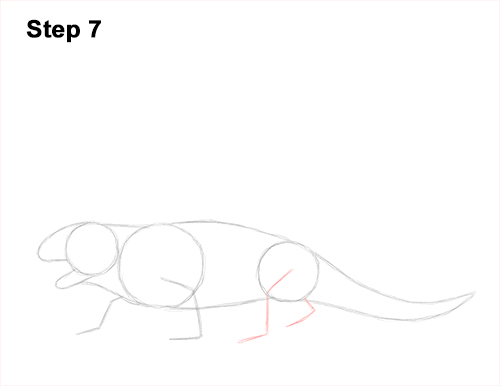 Draw a Dimetrodon 7 How to Draw a Dimetrodon Dinosaur Sail Spine 7