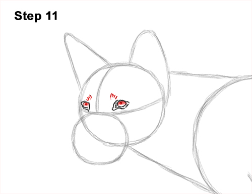 How to Draw a Side Dingo Dog Walking Australia 11