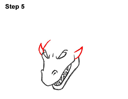 Draw a Cool Cartoon Dragon 5 How to Draw Cool Angry Mean Cartoon Dragon 5