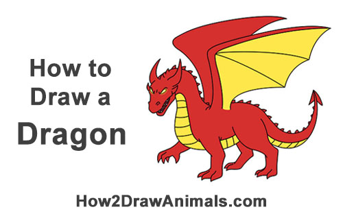Draw a Cool Cartoon Dragon How to Draw Cool Angry Mean Cartoon Dragon