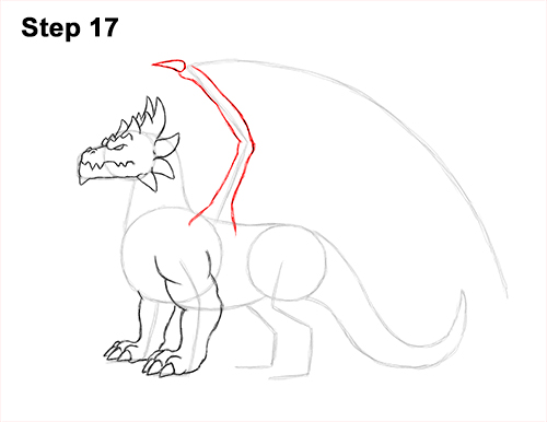 How to Draw a Spring Summer Earth Dragon 17