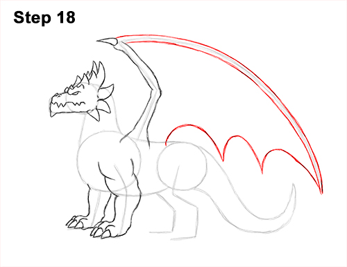 How to Draw a Spring Summer Earth Dragon 18