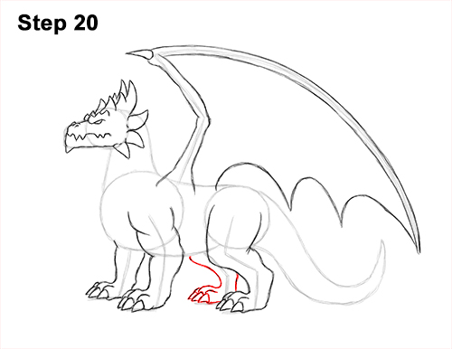 How to Draw a Spring Summer Earth Dragon 20