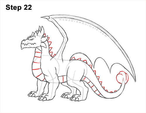 How to Draw a Spring Summer Earth Dragon 22