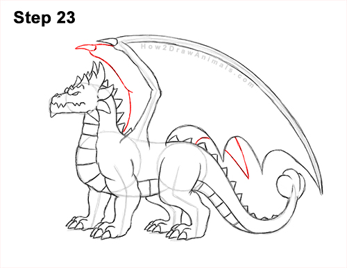 How to Draw a Spring Summer Earth Dragon 23