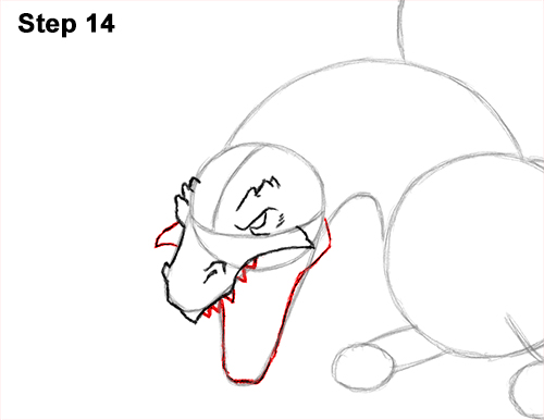 Draw a Dragon Flying Fire 14 How to Draw Dragon Flying Fire Wings Flames 14