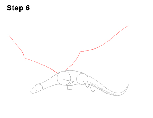 Draw a Dragon Flying Side 6 How to Draw a Dragon Flying Wings 6