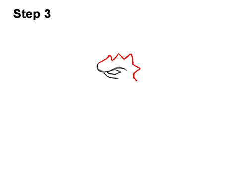 How to Draw a Dragon Head Roaring 3