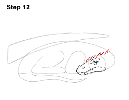 How to Draw a Dragon Sleeping Side 12
